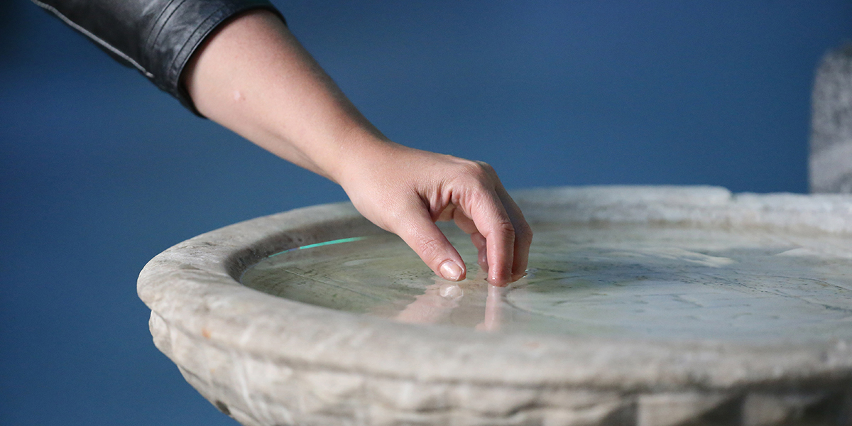 Pray this prayer when using holy water to bless yourself