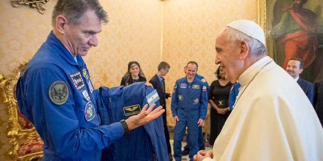 Pope Francis’ new space suit!