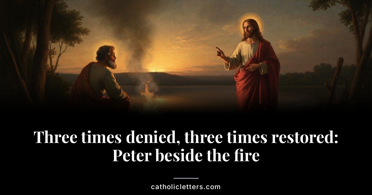 Three times denied, three times restored: Peter beside the fire