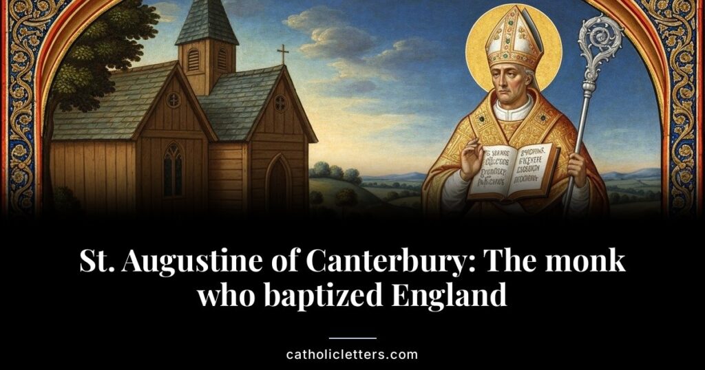 St. Augustine of Canterbury's Optional Memorial is May 27. Learn how this Roman monk became England's first archbishop and baptized a kingdom.