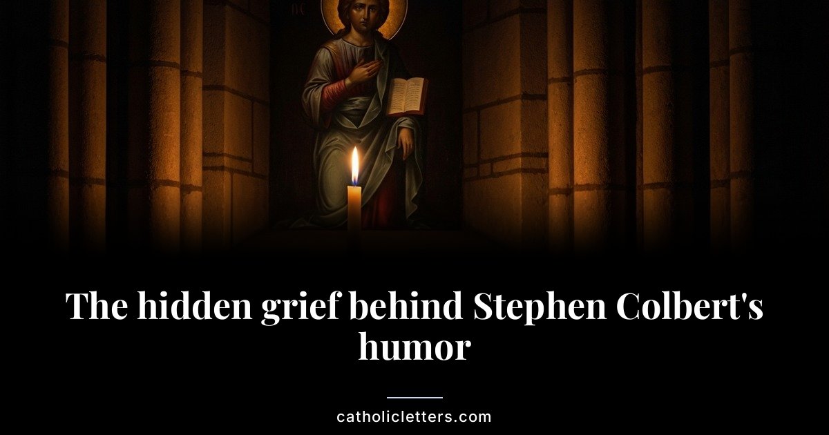 The hidden grief behind Stephen Colbert’s humor