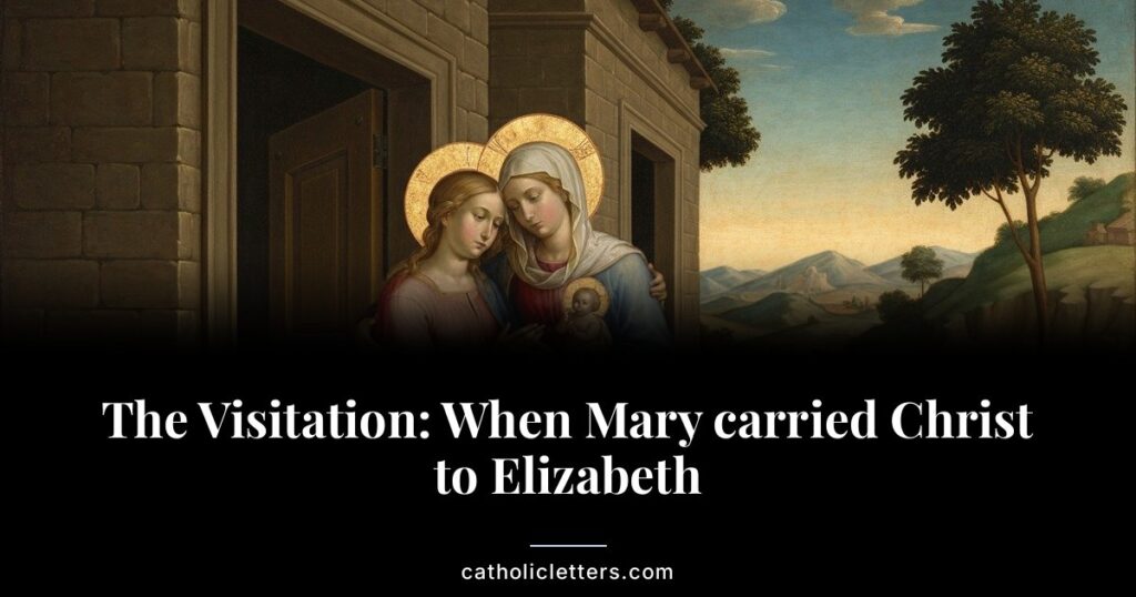 The Feast of the Visitation celebrates Mary's journey to Elizabeth and the Magnificat. What this meeting of mothers teaches us today.
