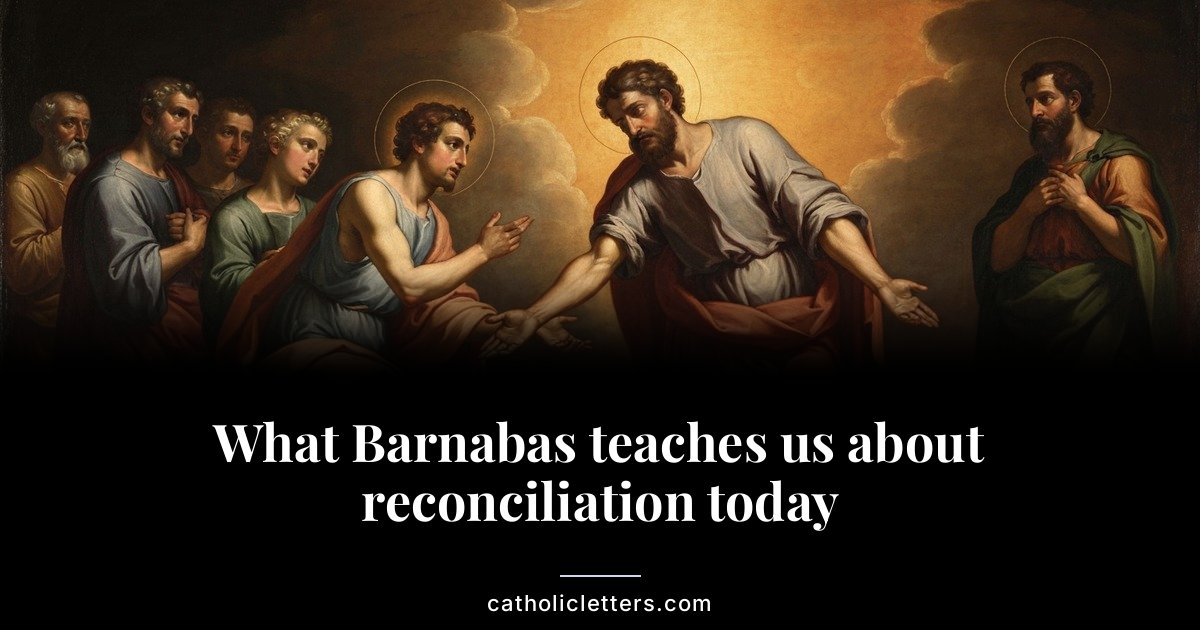 What Barnabas teaches us about reconciliation today