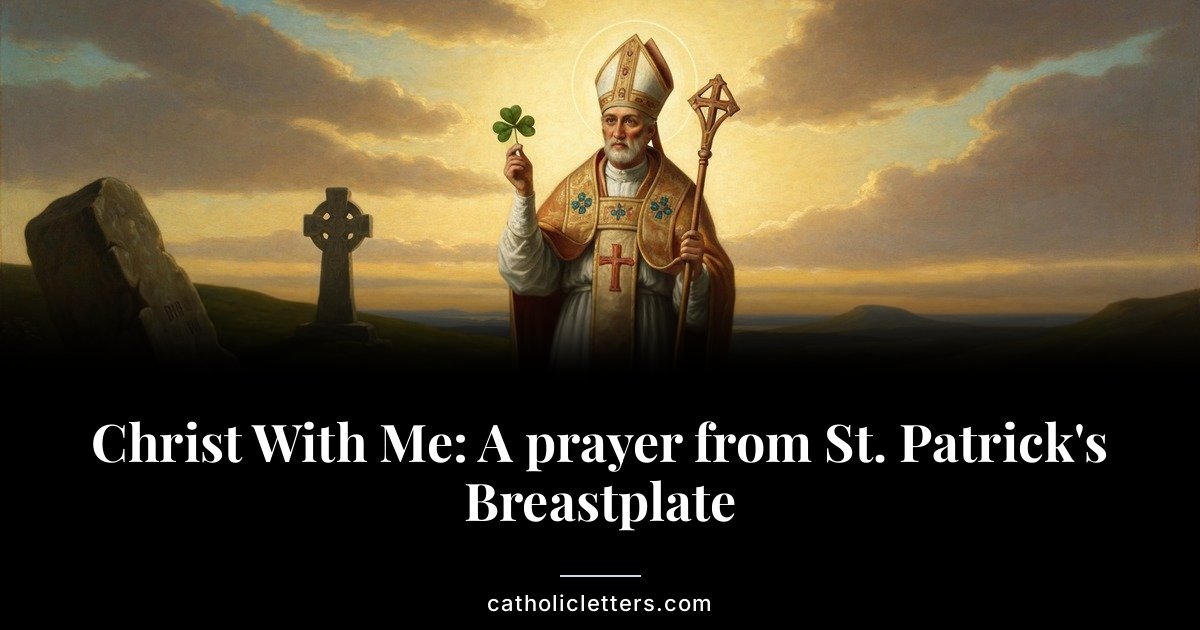 Christ With Me: A prayer from St. Patrick’s Breastplate