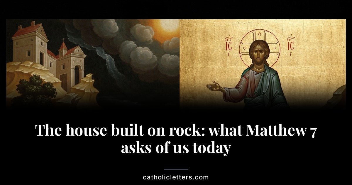 The house built on rock: what Matthew 7 asks of us today