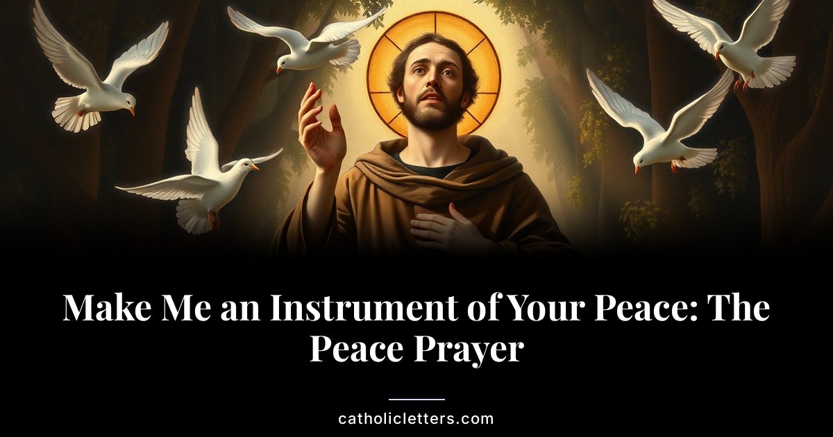 Make Me an Instrument of Your Peace: The Peace Prayer