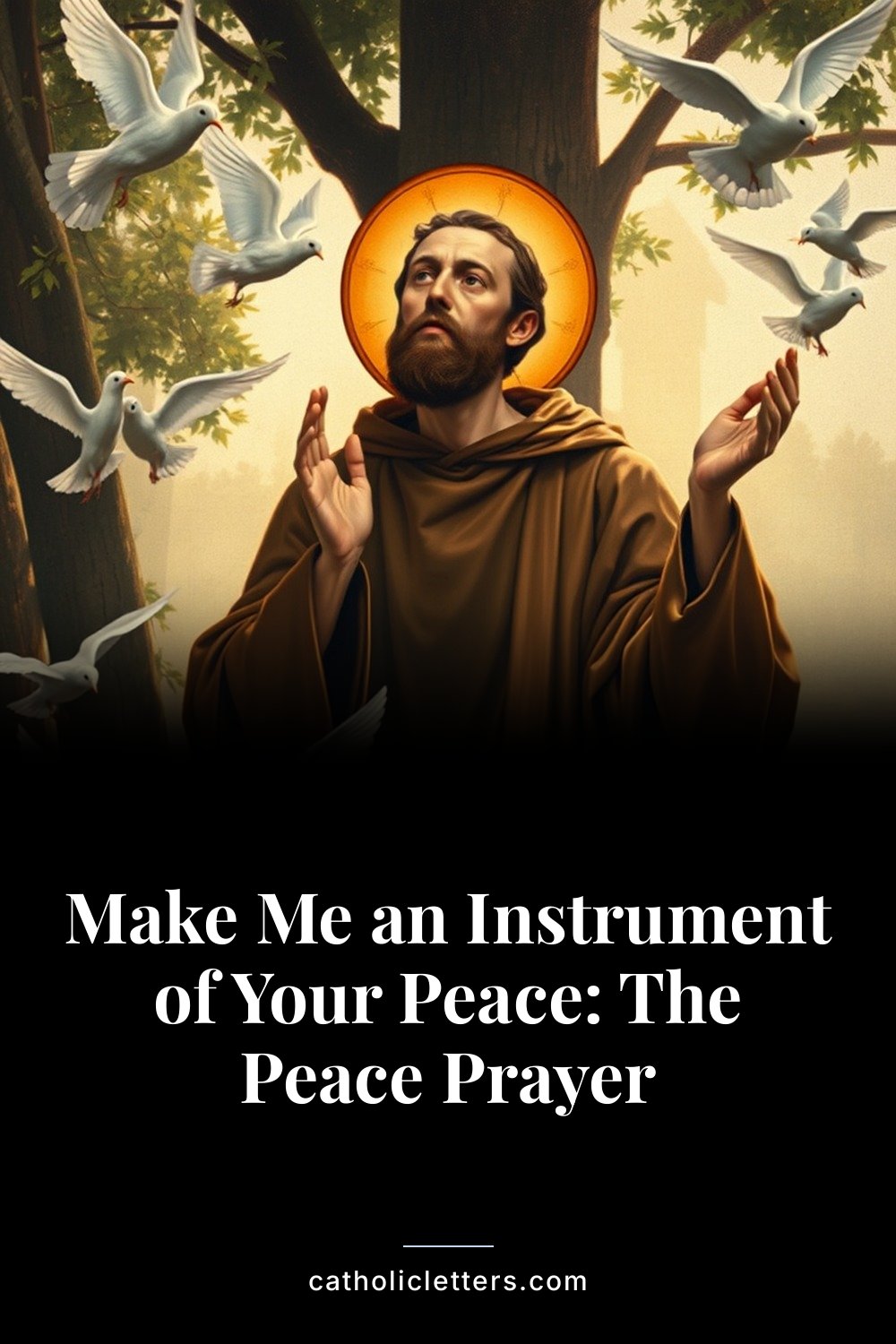 Make Me an Instrument of Your Peace: The Peace Prayer — Pinterest pin