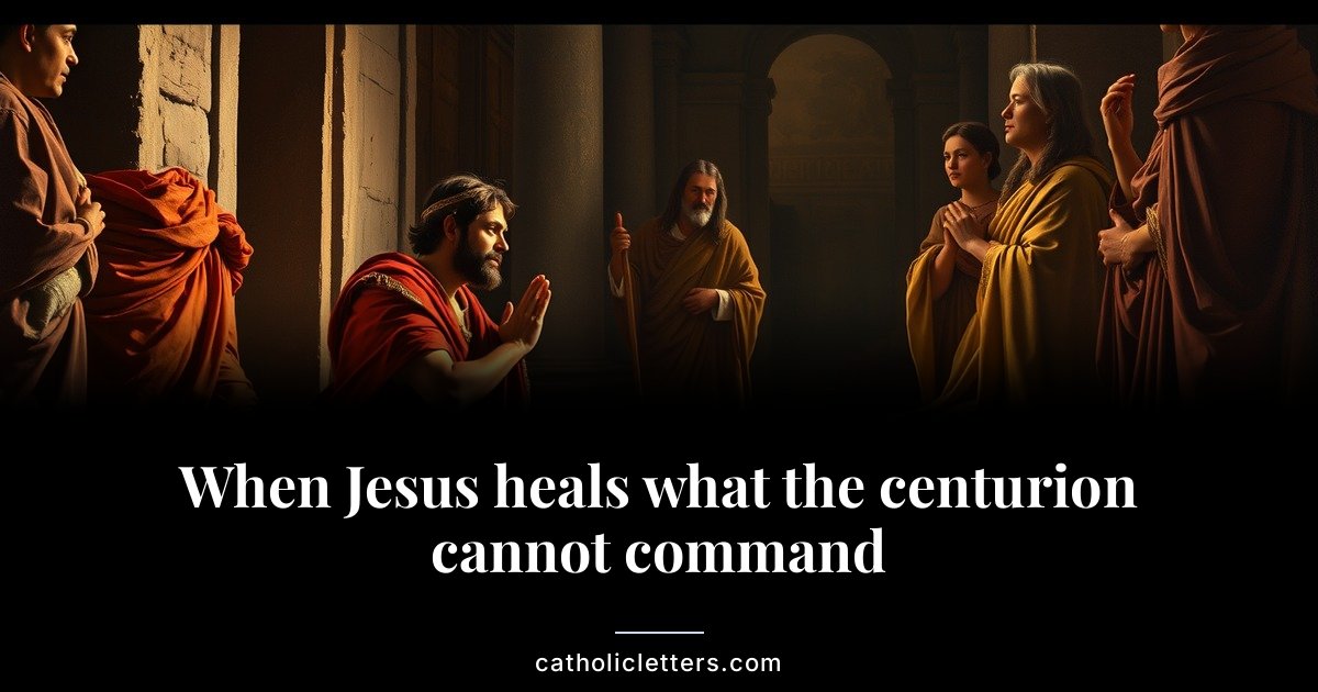 When Jesus heals what the centurion cannot command 1 When Jesus heals what the centurion cannot command