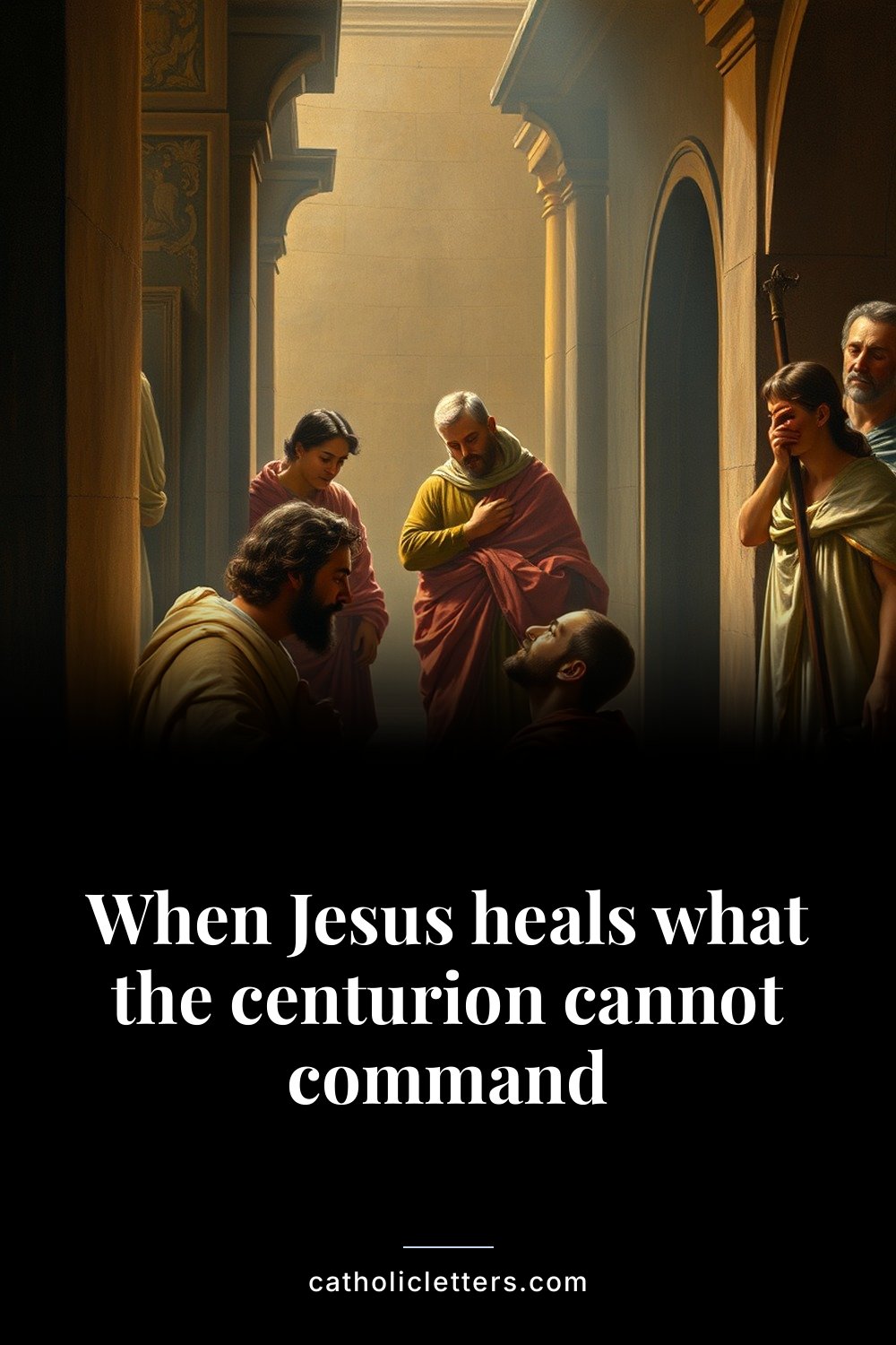 When Jesus heals what the centurion cannot command 2 When Jesus heals what the centurion cannot command — Pinterest pin