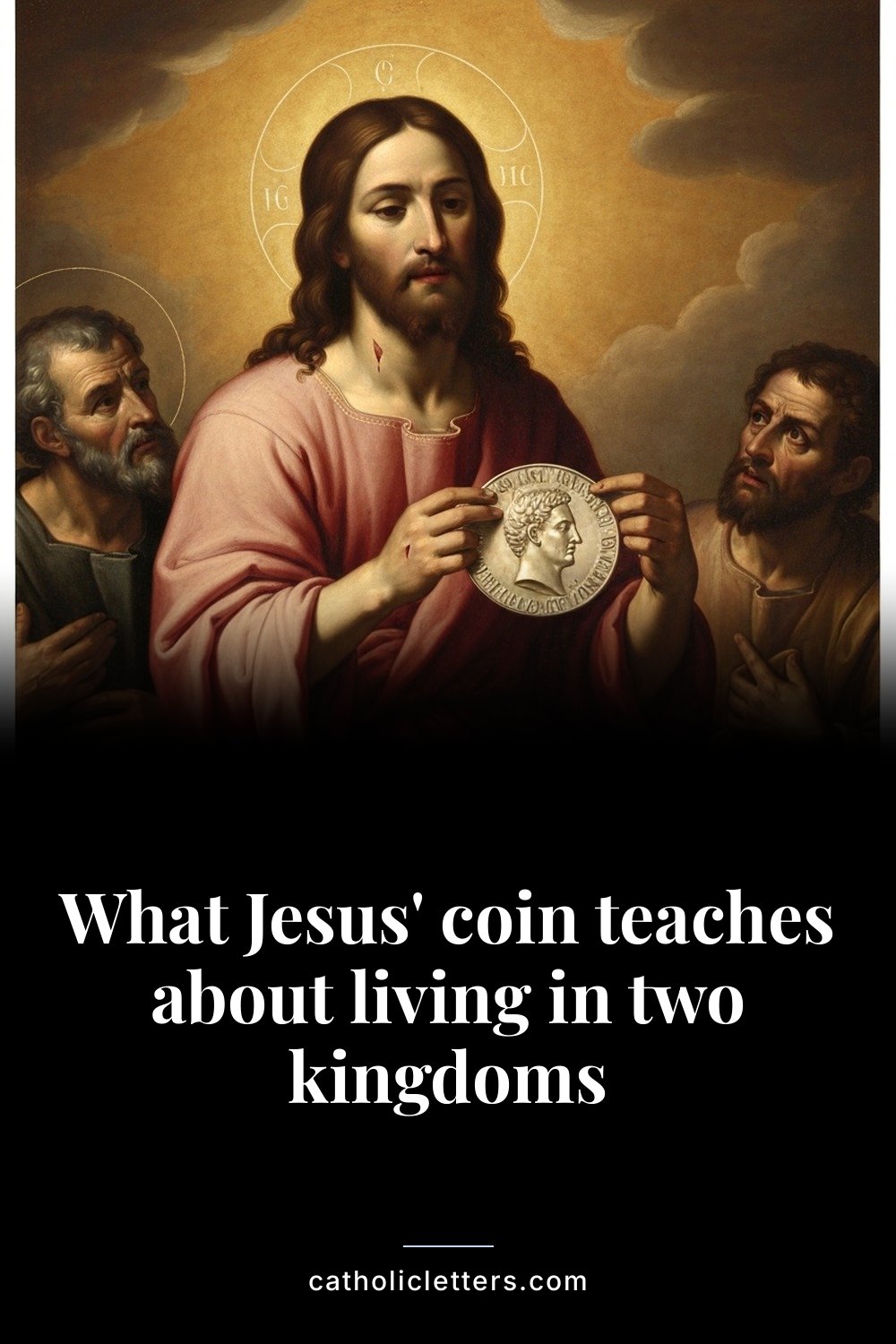 What Jesus' coin teaches about living in two kingdoms — Pinterest pin