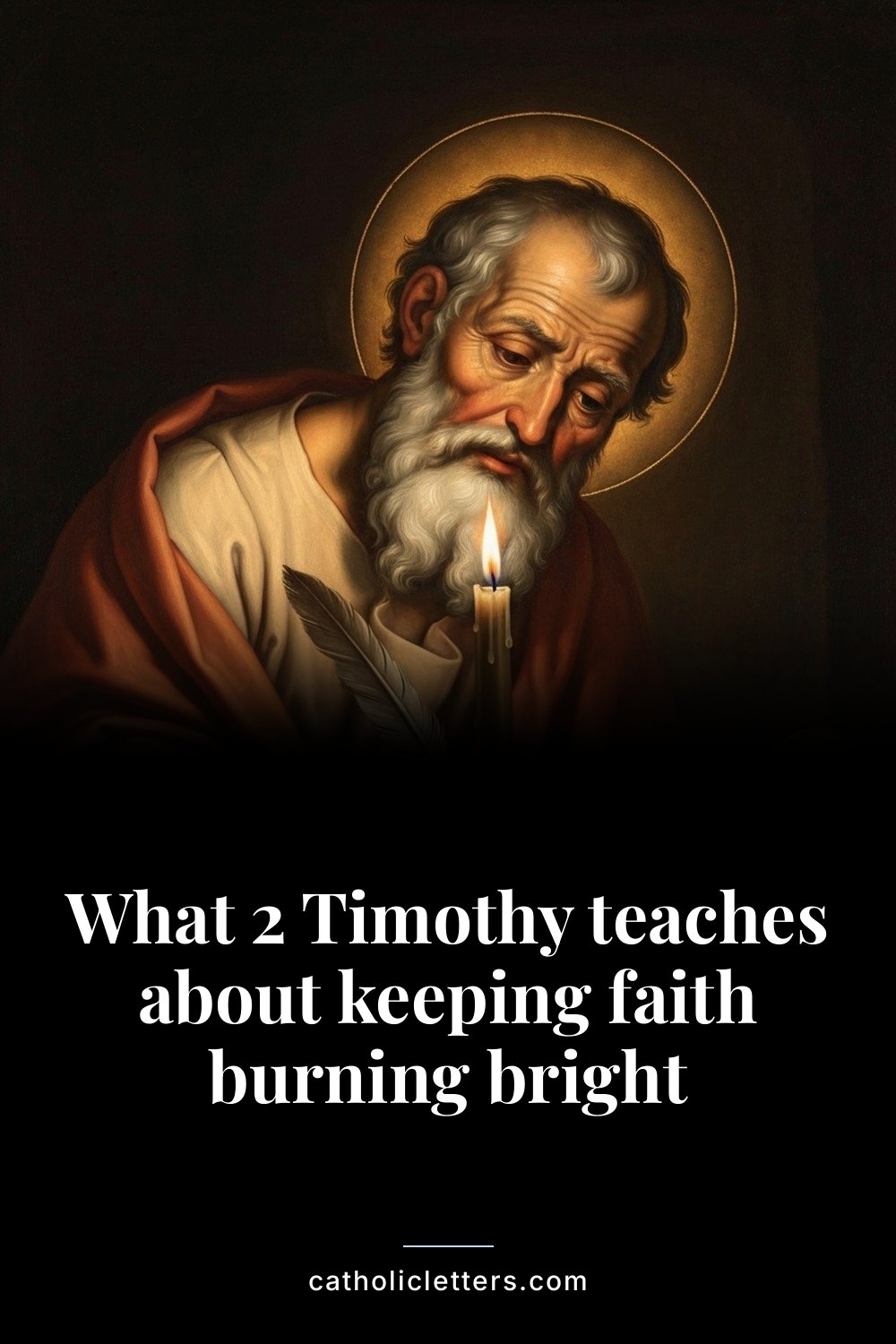 What 2 Timothy teaches about keeping faith burning bright — Pinterest pin