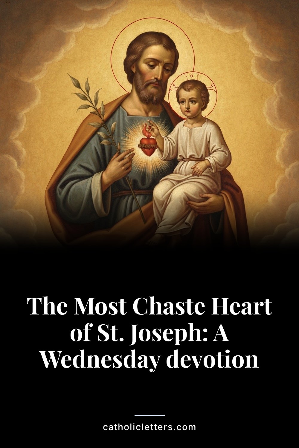 The Most Chaste Heart of St. Joseph: A Wednesday devotion — Pinterest pin