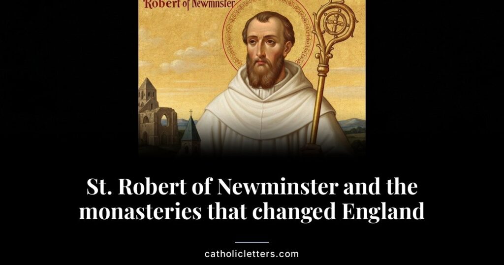 St. Robert of Newminster founded monasteries across northern England in the 12th century. His feast is June 7.