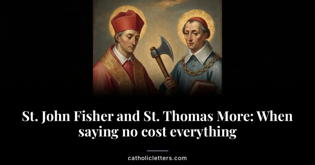 Two English martyrs who chose death over compromise when Henry VIII broke from Rome. Their witness matters for every Christian facing pressure to betray truth.