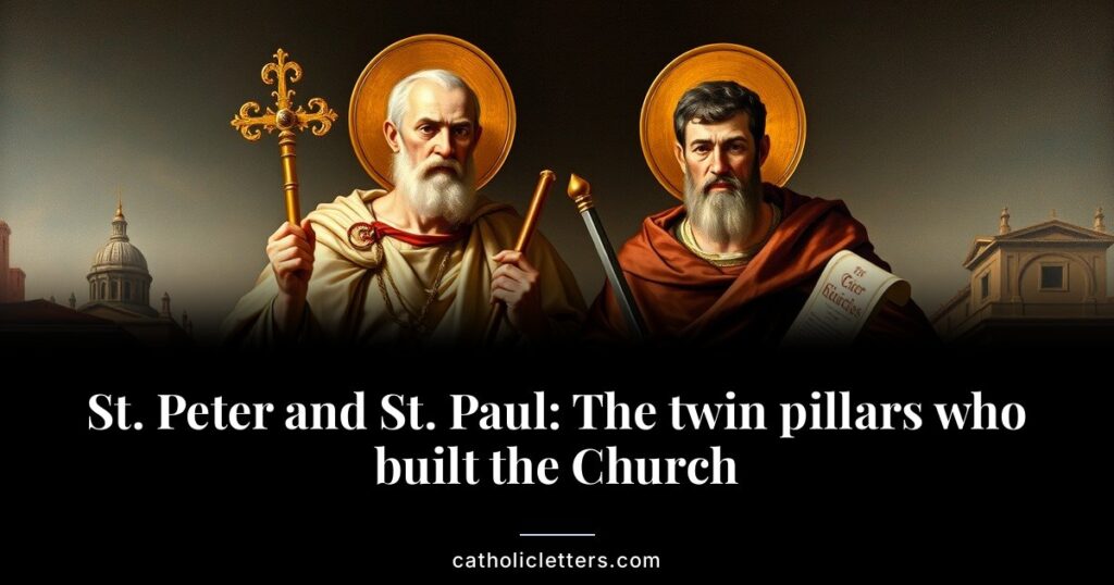 June 29 honors the two greatest Apostles together. One held the keys, the other carried the Gospel to the world.