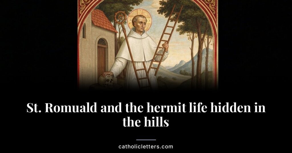St. Romuald founded the Camaldolese Benedictines, blending solitary hermit life with monastic community. His feast is June 19.