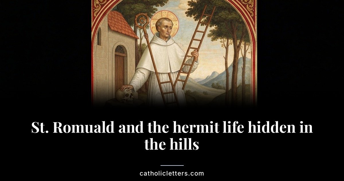 St. Romuald and the hermit life hidden in the hills