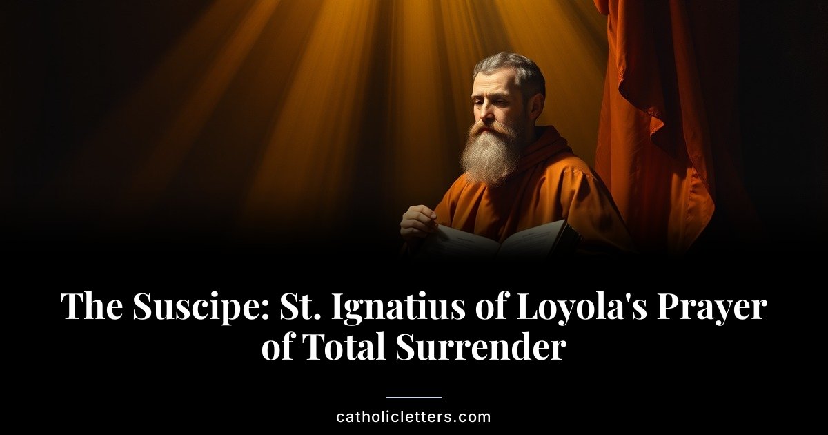 The Suscipe: St. Ignatius of Loyola’s Prayer of Total Surrender