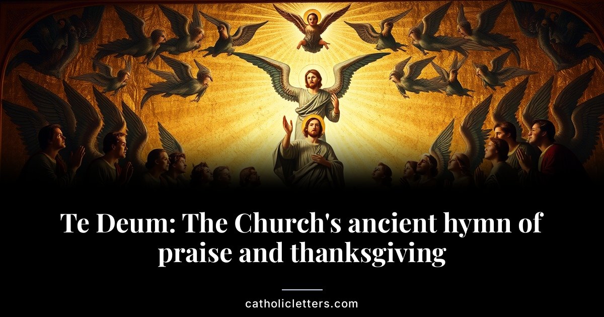 Te Deum: The Church's ancient hymn of praise and thanksgiving 1 Te Deum: The Church’s ancient hymn of praise and thanksgiving