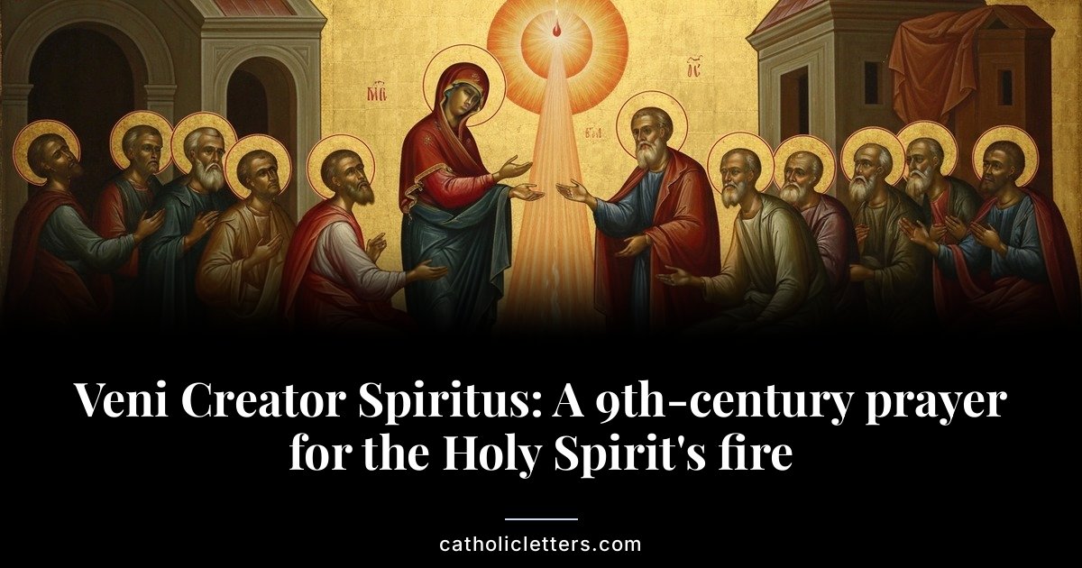 Veni Creator Spiritus: A 9th-century prayer for the Holy Spirit’s fire
