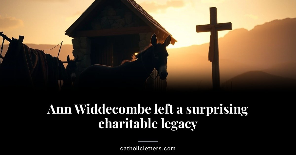 Ann Widdecombe left a surprising charitable legacy
