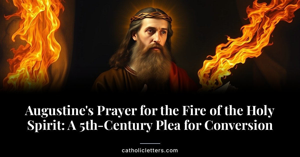 Augustine’s Prayer for the Fire of the Holy Spirit: A 5th-Century Plea for Conversion