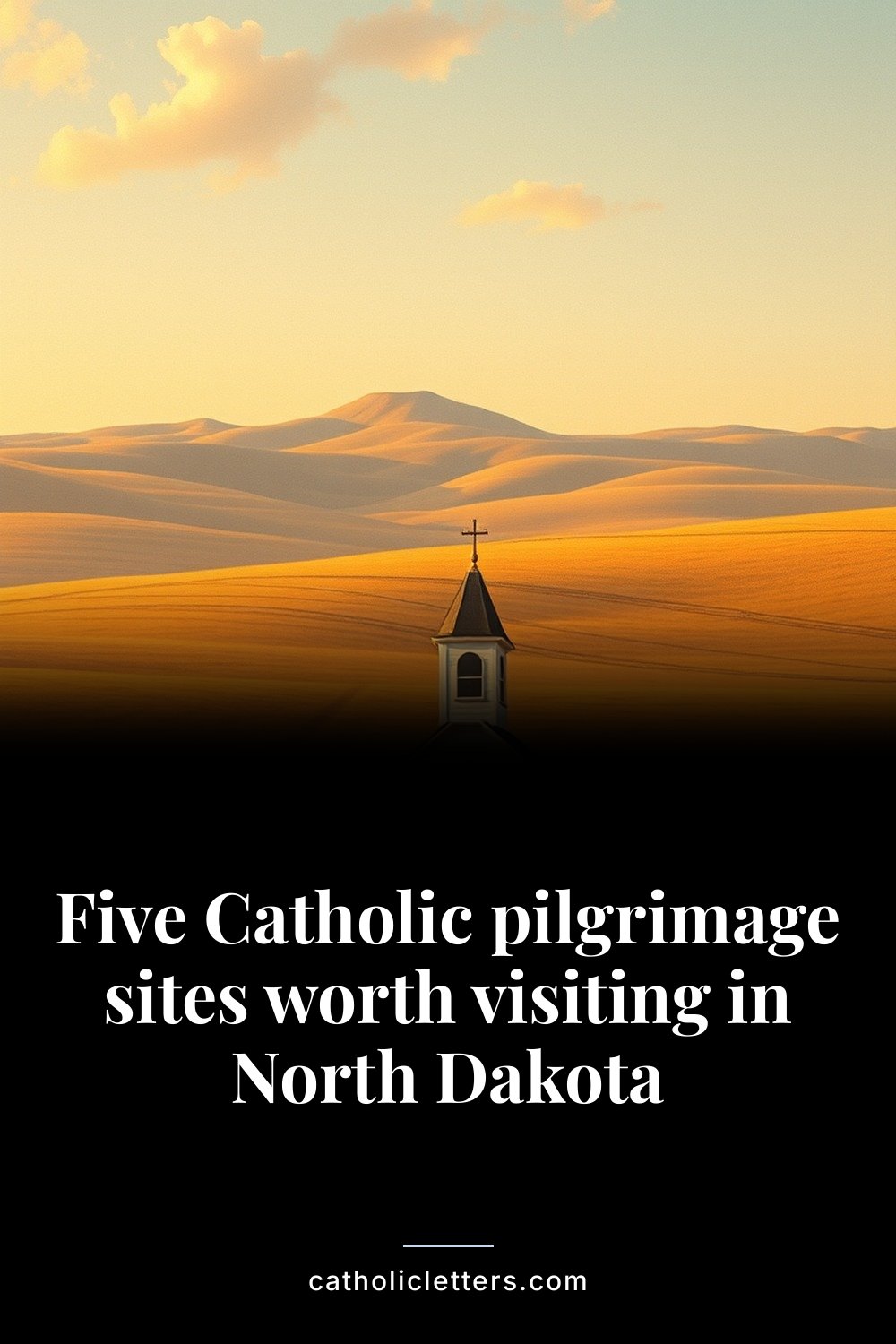 Five Catholic pilgrimage sites worth visiting in North Dakota — Pinterest pin