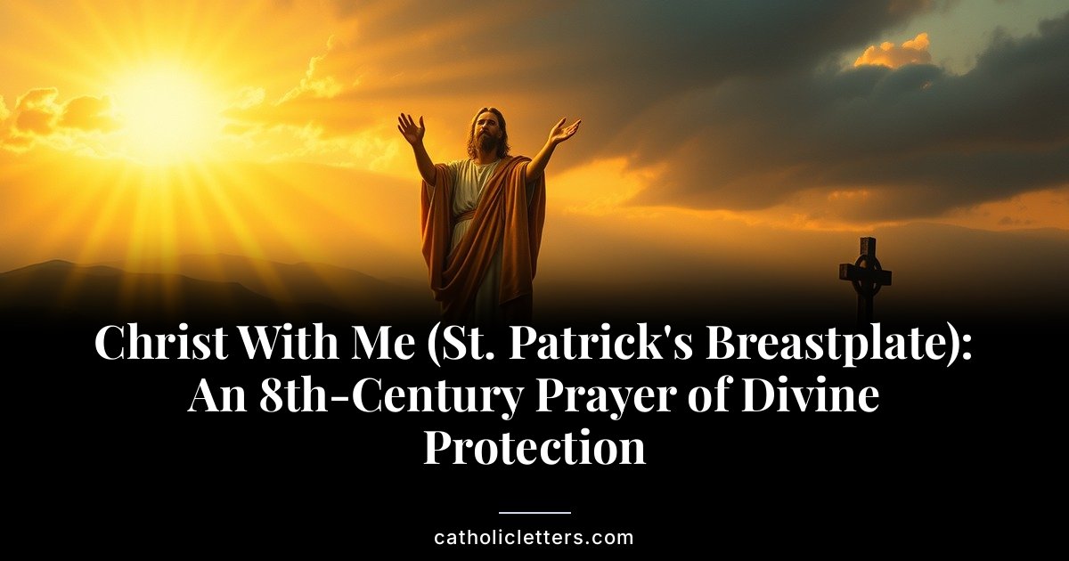 Christ With Me (St. Patrick's Breastplate): An 8th-Century Prayer of Divine Protection 1 Christ With Me (St. Patrick’s Breastplate): An 8th-Century Prayer of Divine Protection