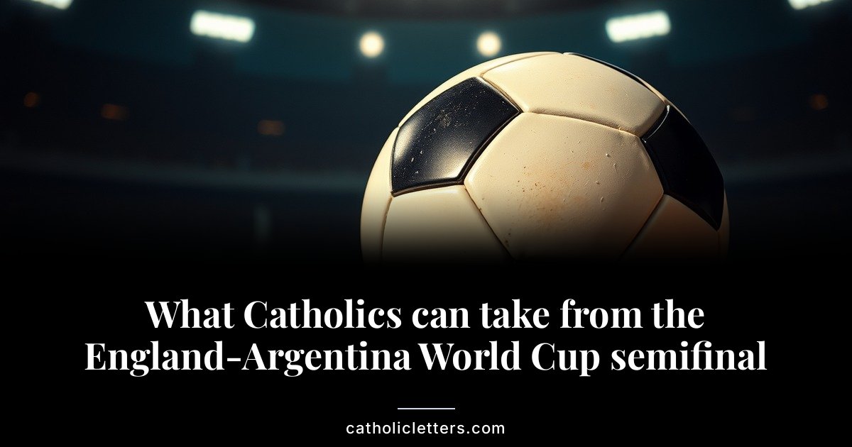 What Catholics can take from the England-Argentina World Cup semifinal 1 What Catholics can take from the England-Argentina World Cup semifinal