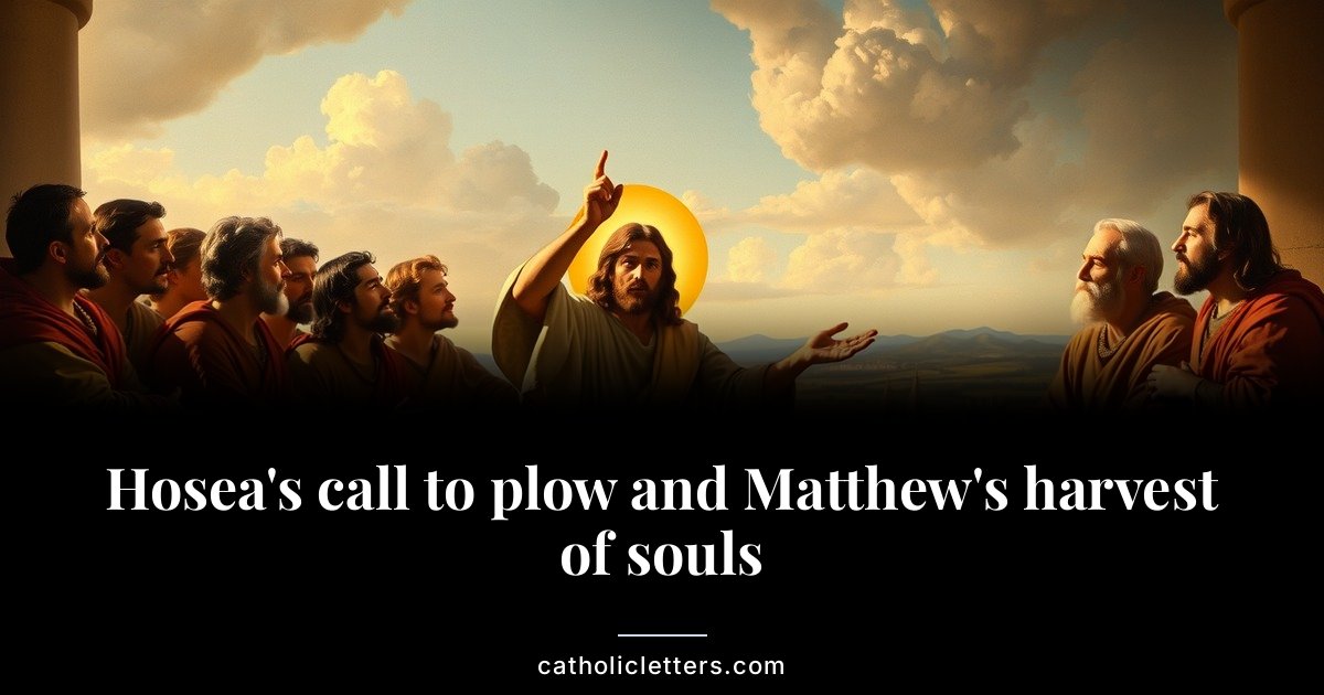 Hosea's call to plow and Matthew's harvest of souls 1 Hosea’s call to plow and Matthew’s harvest of souls