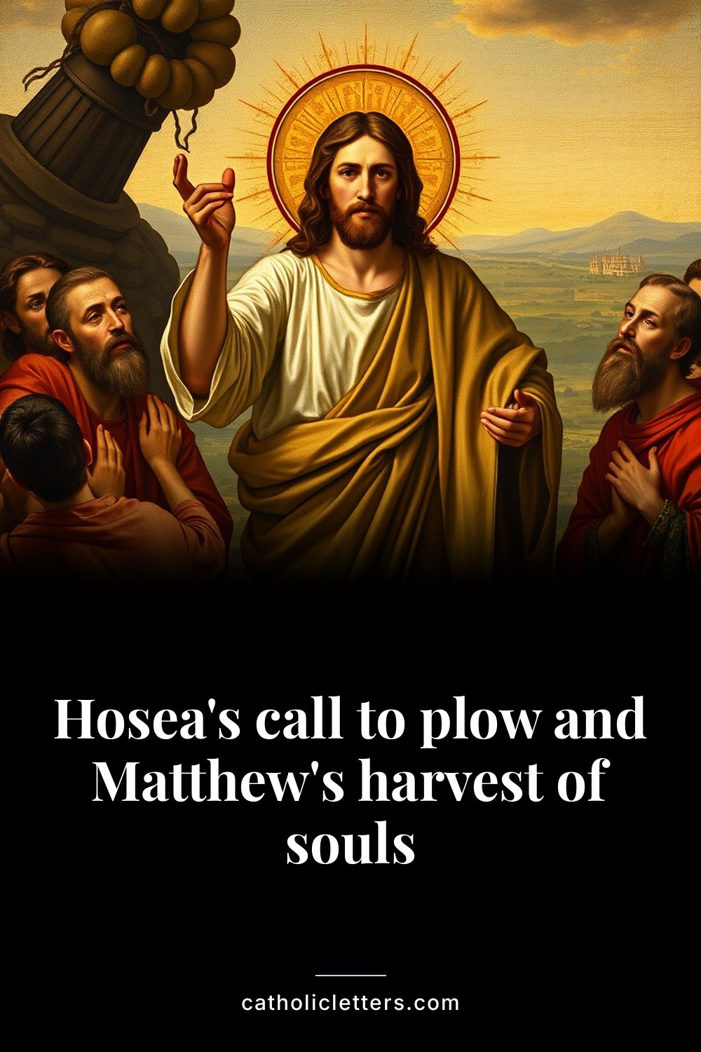 Hosea's call to plow and Matthew's harvest of souls 2 Hosea's call to plow and Matthew's harvest of souls — Pinterest pin