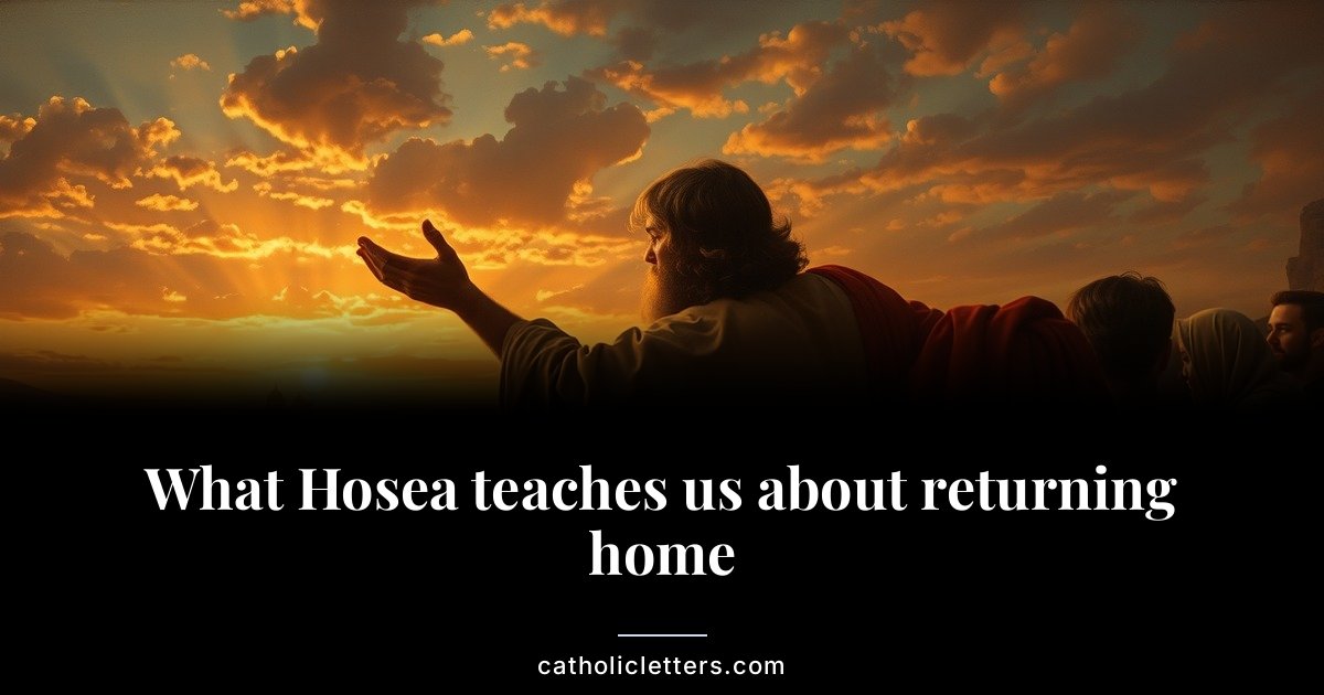 What Hosea teaches us about returning home