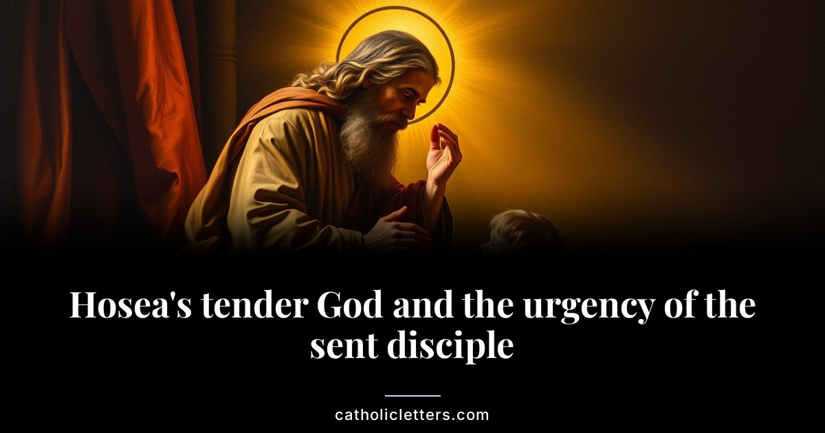 Hosea’s tender God and the urgency of the sent disciple