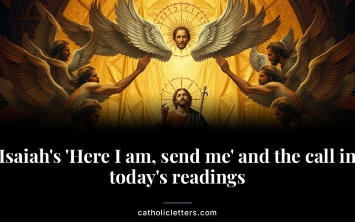Isaiah’s ‘Here I am, send me’ and the call in today’s readings
