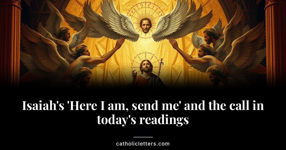 Isaiah's 'Here I am, send me' and the call in today's readings 1 Isaiah’s ‘Here I am, send me’ and the call in today’s readings