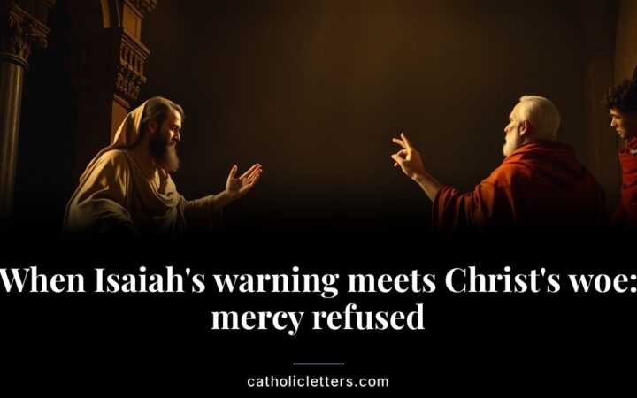 When Isaiah’s warning meets Christ’s woe: mercy refused