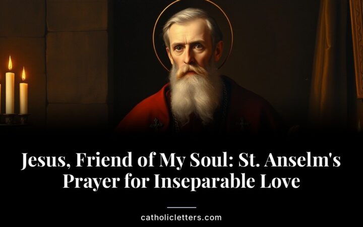 Jesus, Friend of My Soul: St. Anselm’s Prayer for Inseparable Love