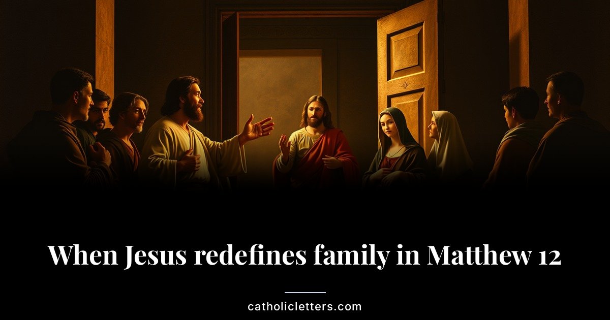 When Jesus redefines family in Matthew 12