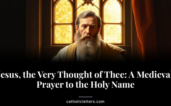 Jesus, the Very Thought of Thee: A Medieval Prayer to the Holy Name