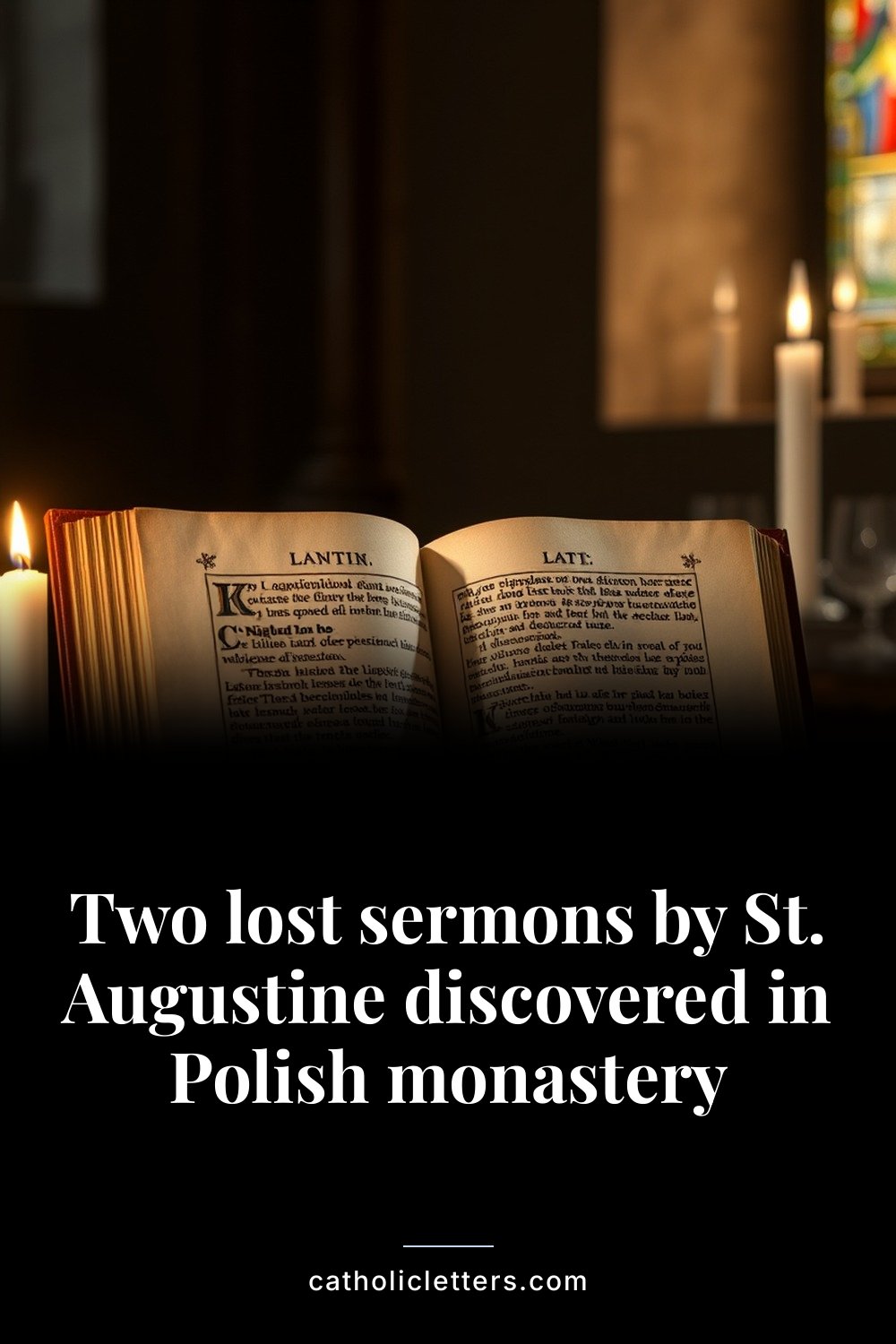 Two lost sermons by St. Augustine discovered in Polish monastery 2 Two lost sermons by St. Augustine discovered in Polish monastery — Pinterest pin