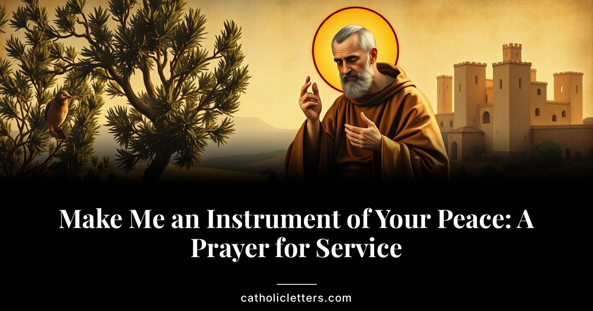 Make Me an Instrument of Your Peace: A Prayer for Service