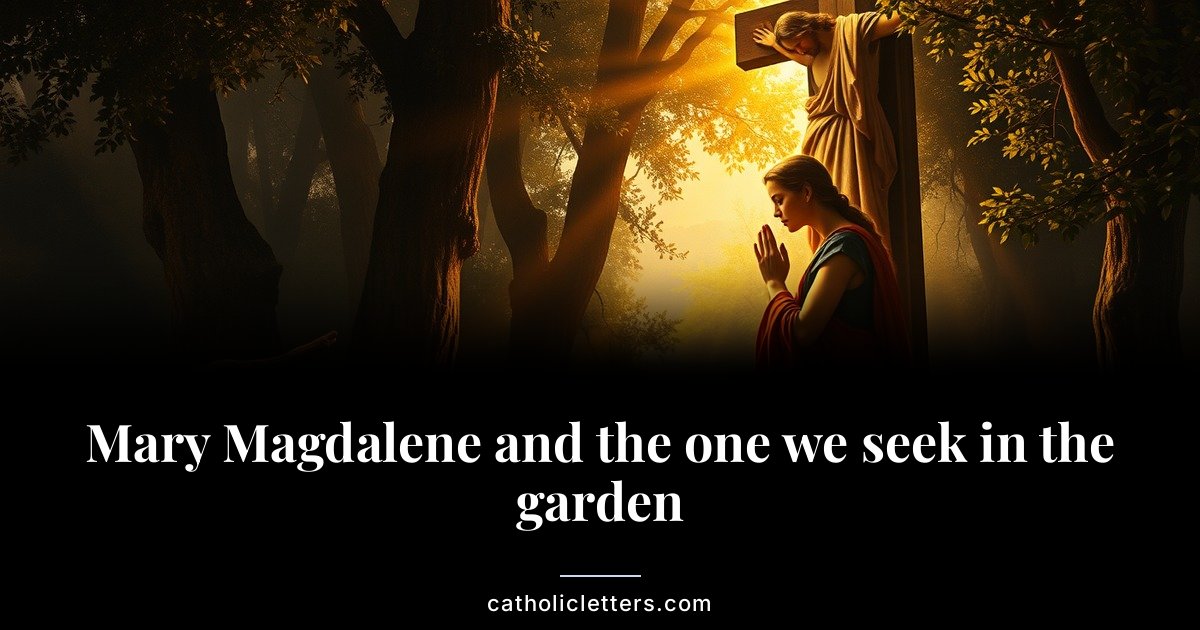 Mary Magdalene and the one we seek in the garden 1 Mary Magdalene and the one we seek in the garden