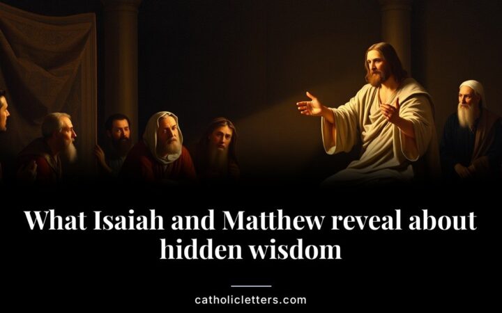What Isaiah and Matthew reveal about hidden wisdom