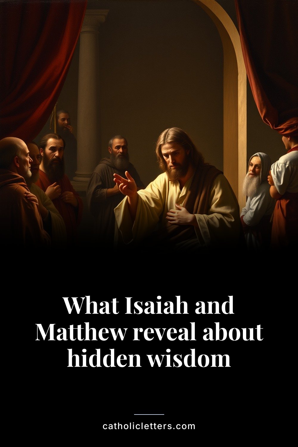 What Isaiah and Matthew reveal about hidden wisdom — Pinterest pin