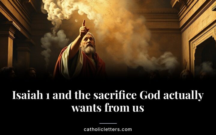 Isaiah 1 and the sacrifice God actually wants from us