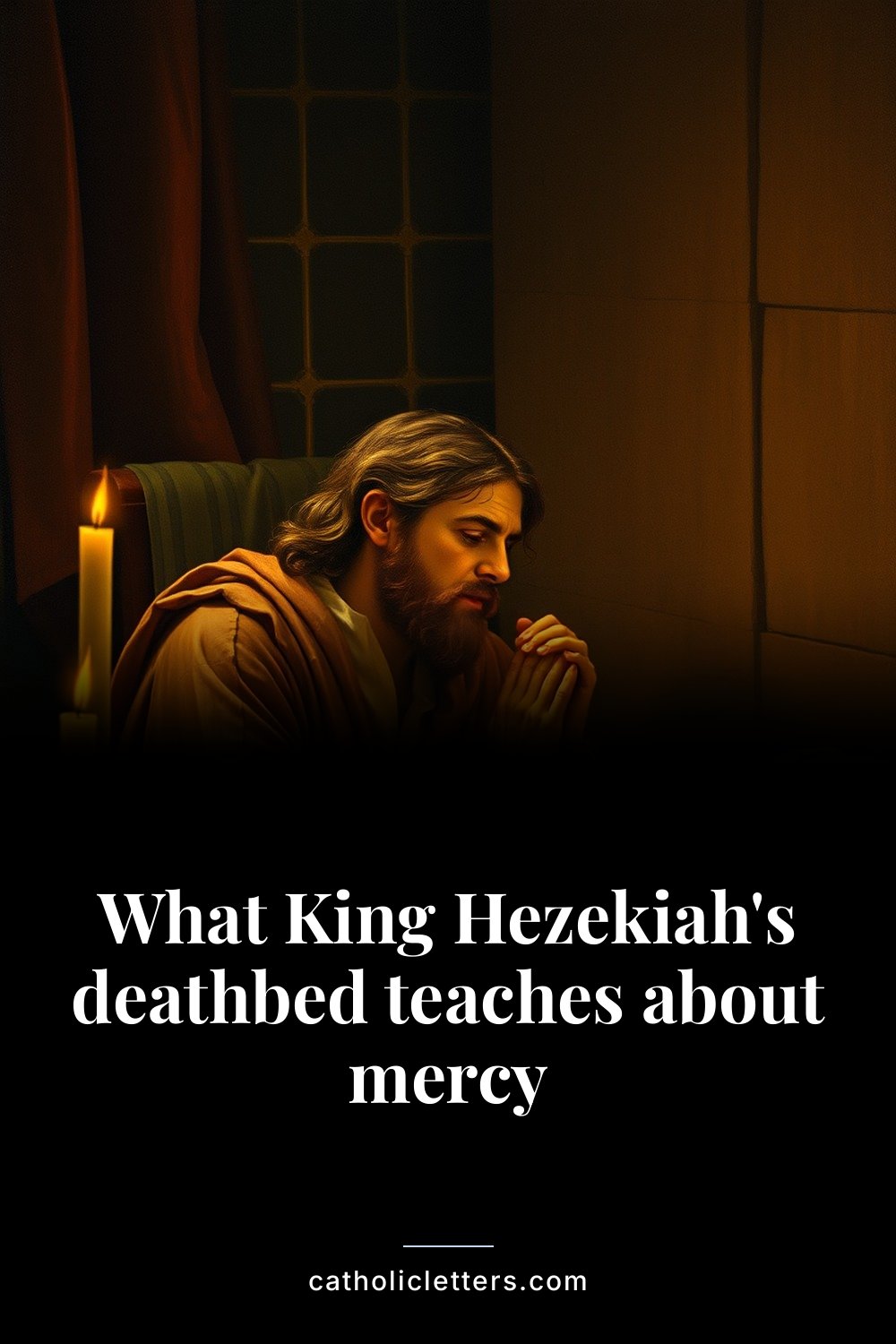 What King Hezekiah's deathbed teaches about mercy — Pinterest pin