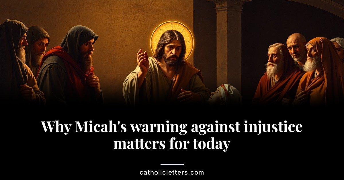Why Micah's warning against injustice matters for today 1 Why Micah’s warning against injustice matters for today