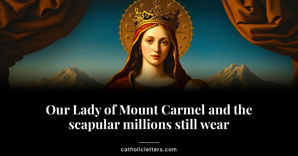 Our Lady of Mount Carmel and the scapular millions still wear