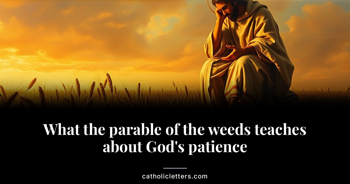 What the parable of the weeds teaches about God's patience 1 What the parable of the weeds teaches about God’s patience