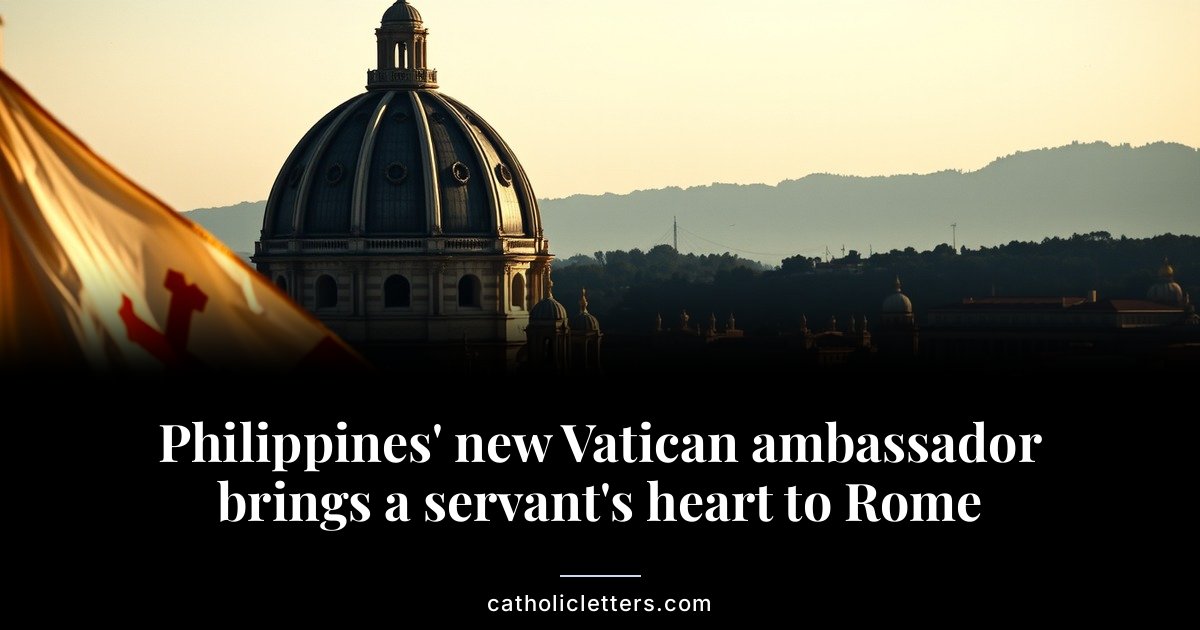 Philippines’ new Vatican ambassador brings a servant’s heart to Rome